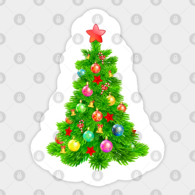 Christmas tree Sticker by designbek